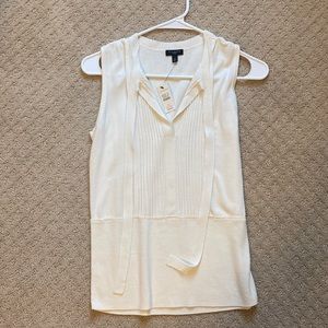 Talbots Cream Top with ties